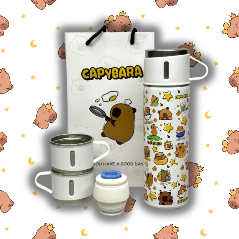 Termo Capibara Gift Set (TERMO + TAZAS CAPBARA)