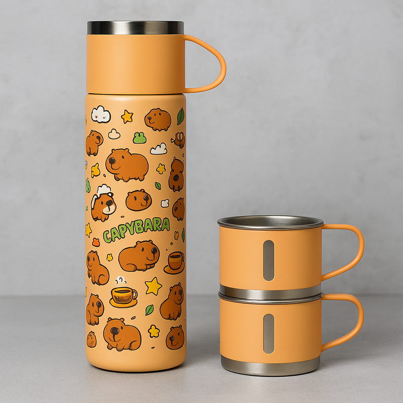 Termo Capibara Gift Set (TERMO + TAZAS CAPBARA)