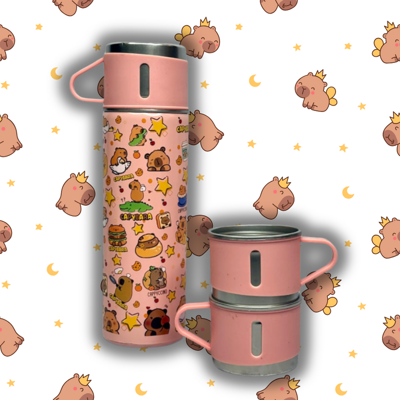Termo Capibara Gift Set (TERMO + TAZAS CAPBARA)
