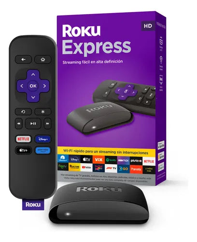 [Compra 1 y llévate 2 gratis] Roku Express 3960 HD dispositivo de streaming con control remoto