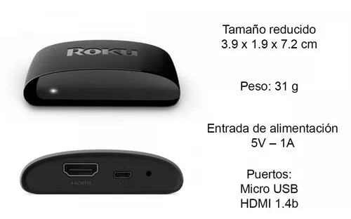 [Compra 1 y llévate 2 gratis] Roku Express 3960 HD dispositivo de streaming con control remoto