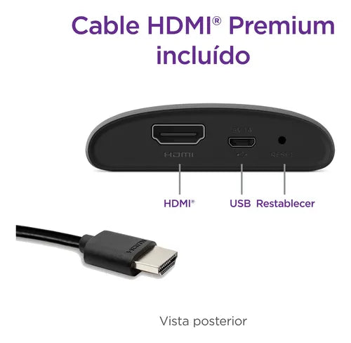 [Compra 1 y llévate 2 gratis] Roku Express 3960 HD dispositivo de streaming con control remoto