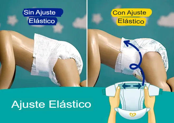 Set de pañales Pampers Confort Sec - 2 paquetes con 196 unidades + 6 toallitas húmedas